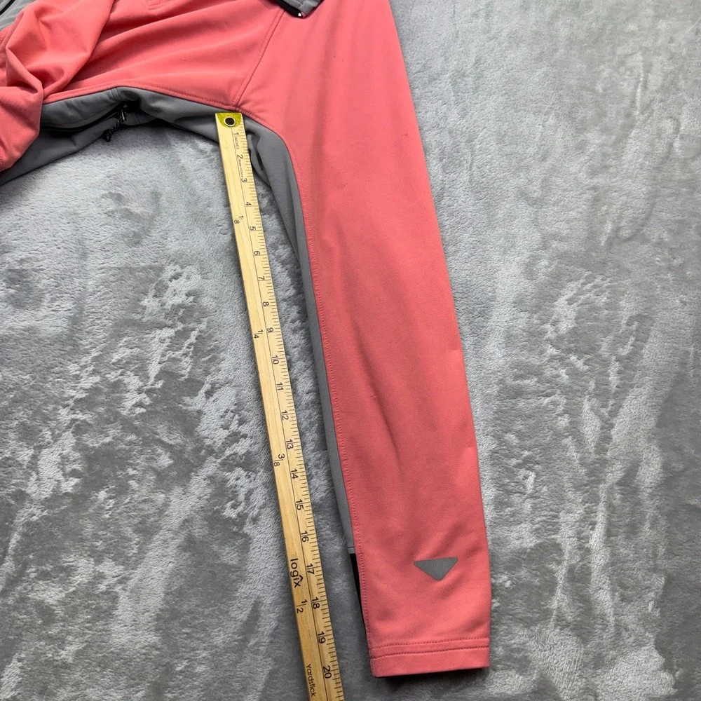Mountain Hardwear Womens Pullover Jacket Coral Gray Athletic‎ Zip Up Sz M